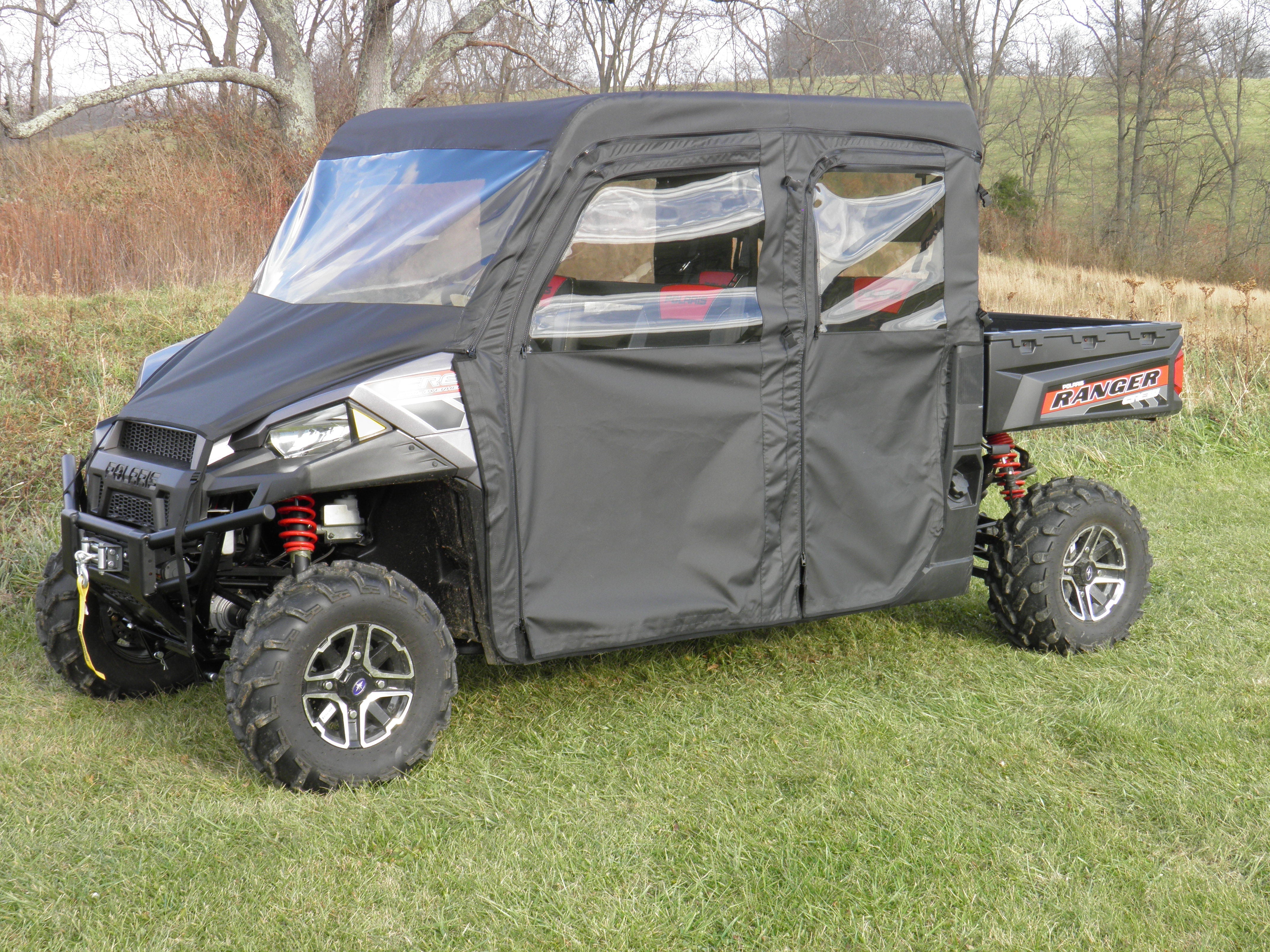 Polaris Ranger Crew 1000 - Full Cab Enclosure w/Vinyl Windshield