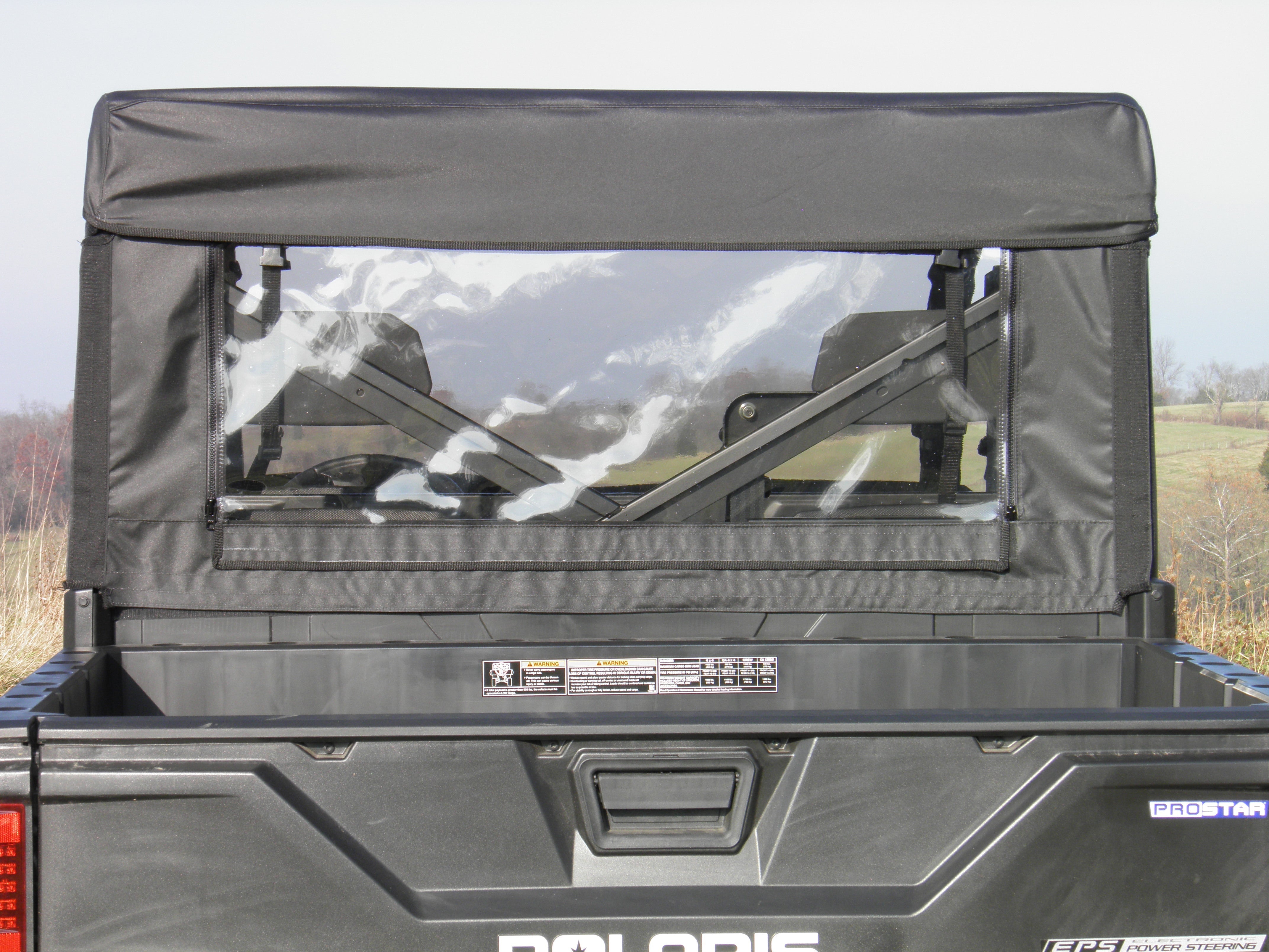 Polaris Ranger Crew 1000 - Vinyl Windshield/Top/Rear Combo