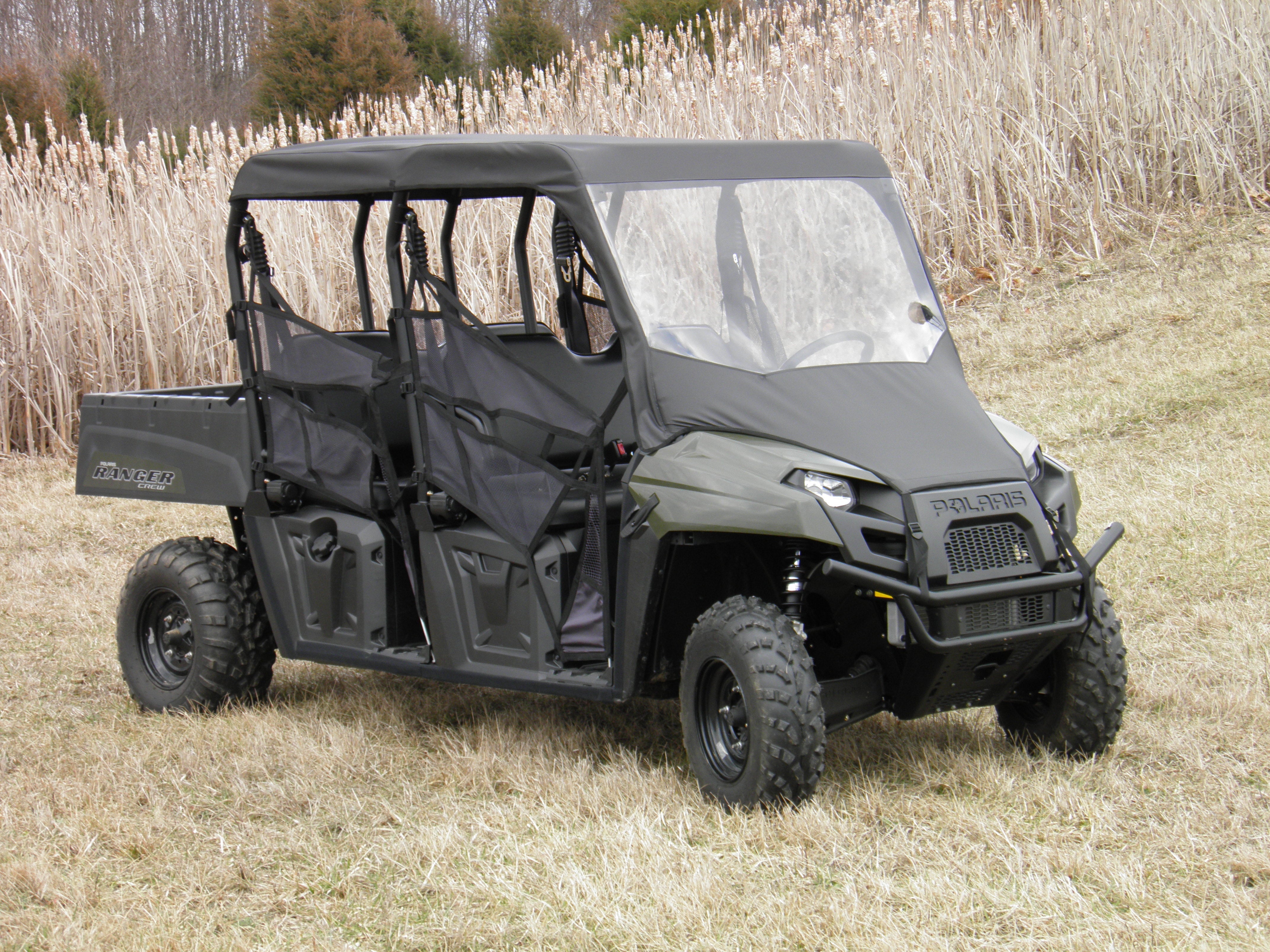 Polaris Ranger Crew 570 Mid Size - 4 Passenger - Vinyl Windshield/Top Combo