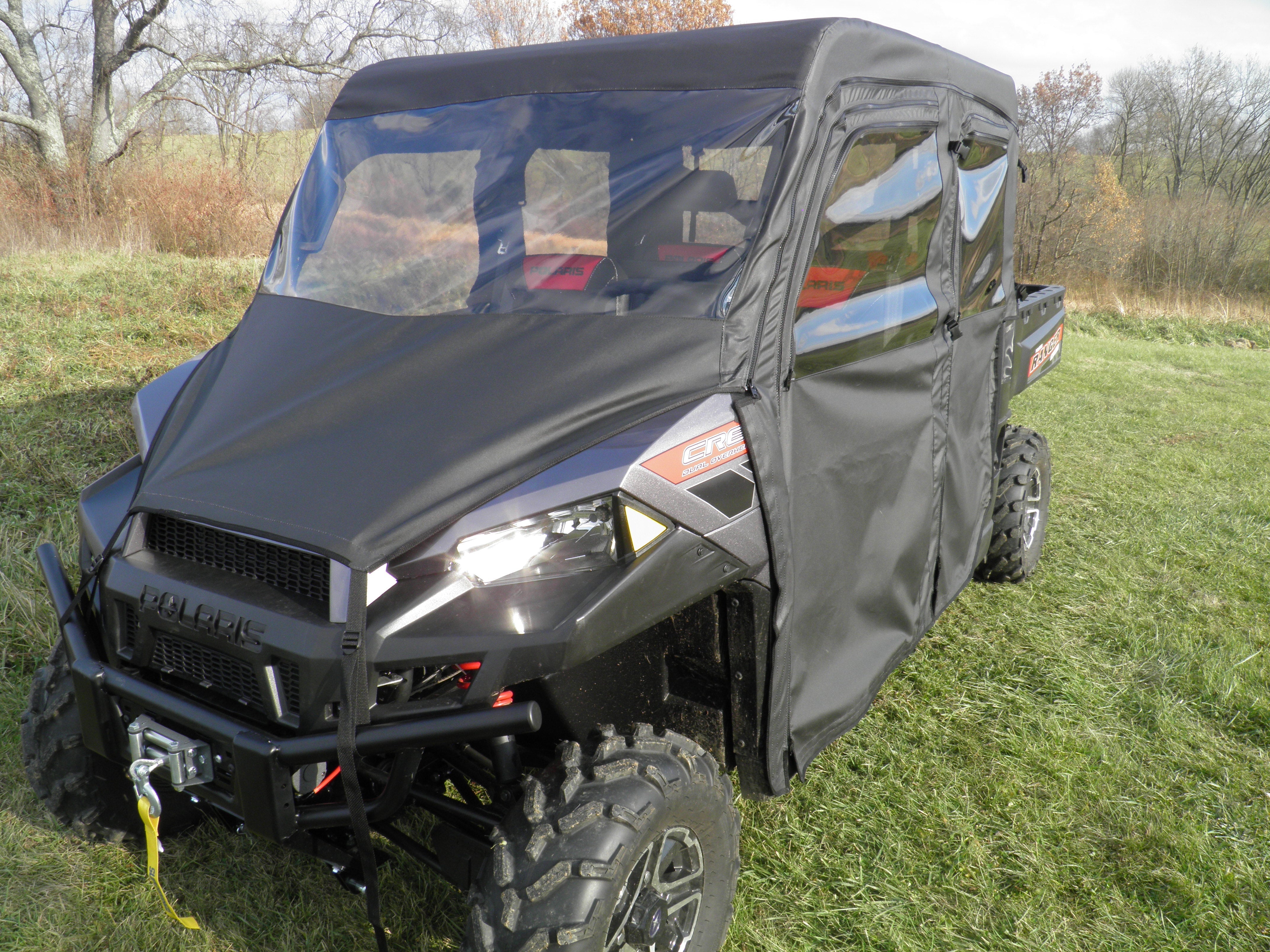 Polaris Ranger Crew 900 - Full Cab Enclosure with Vinyl Windshield