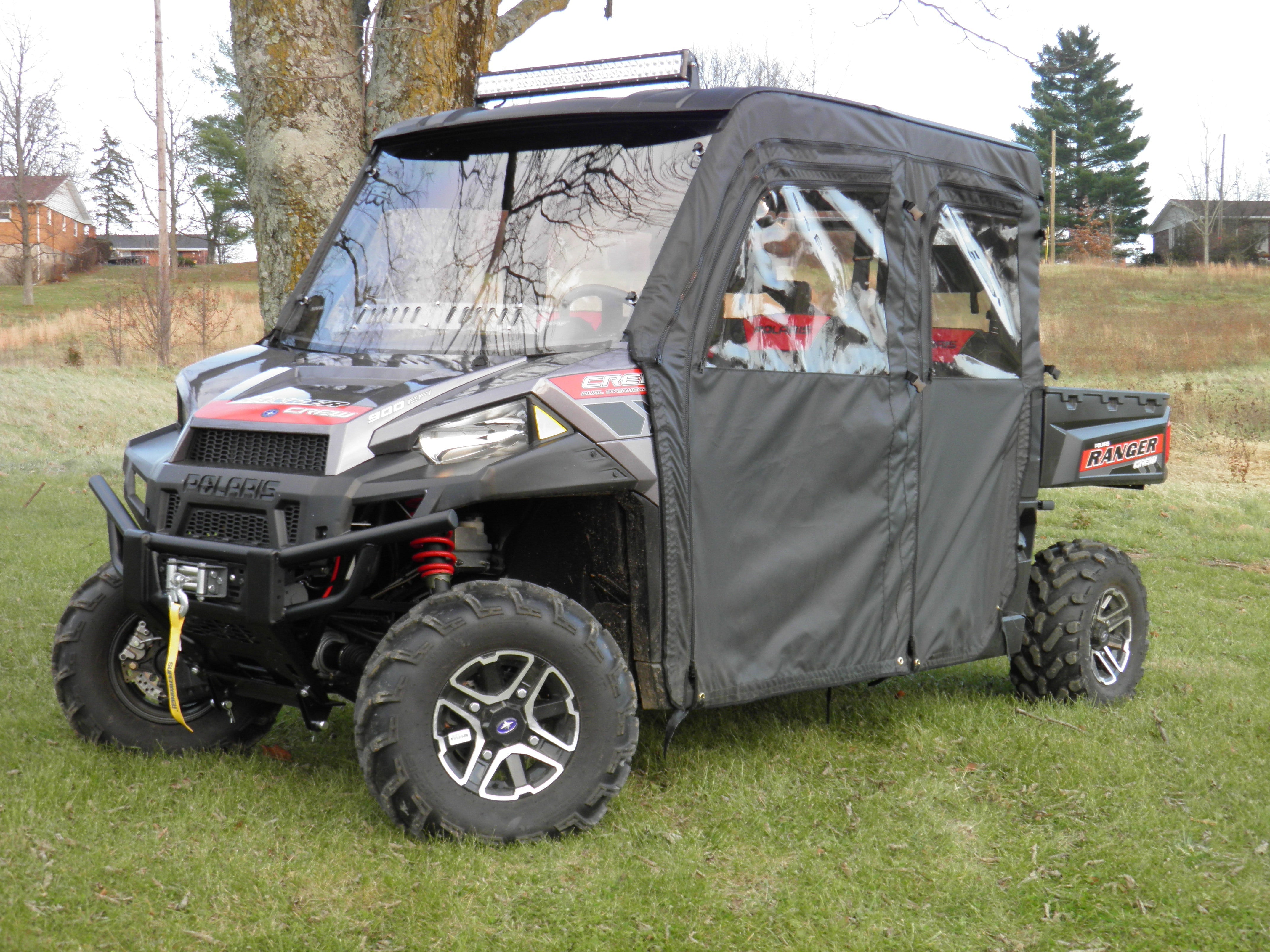 Polaris Ranger Crew 900 - Full Cab Enclosure for Hard Windshield