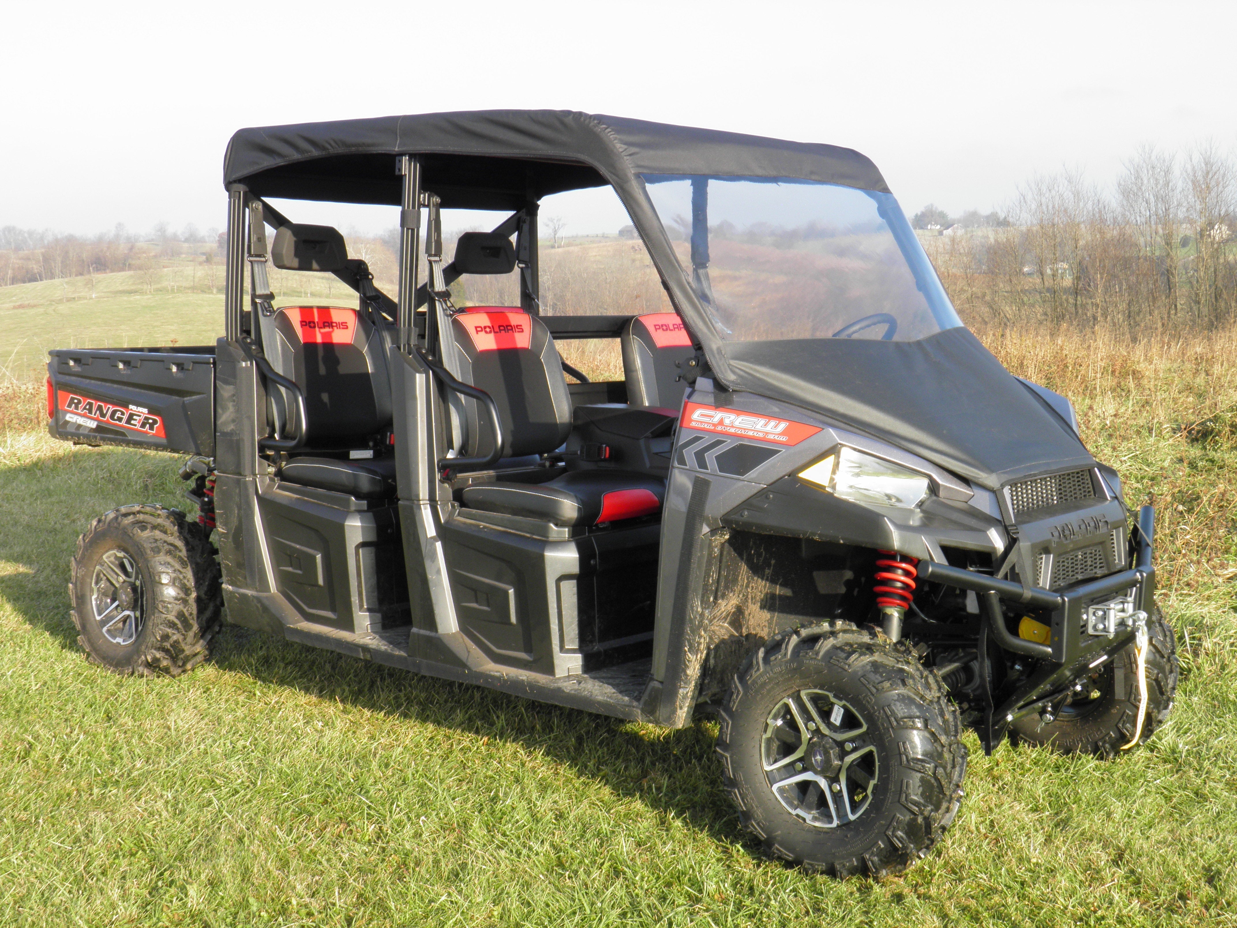 Polaris Ranger Crew 900 - Vinyl Windshield/Top Combo