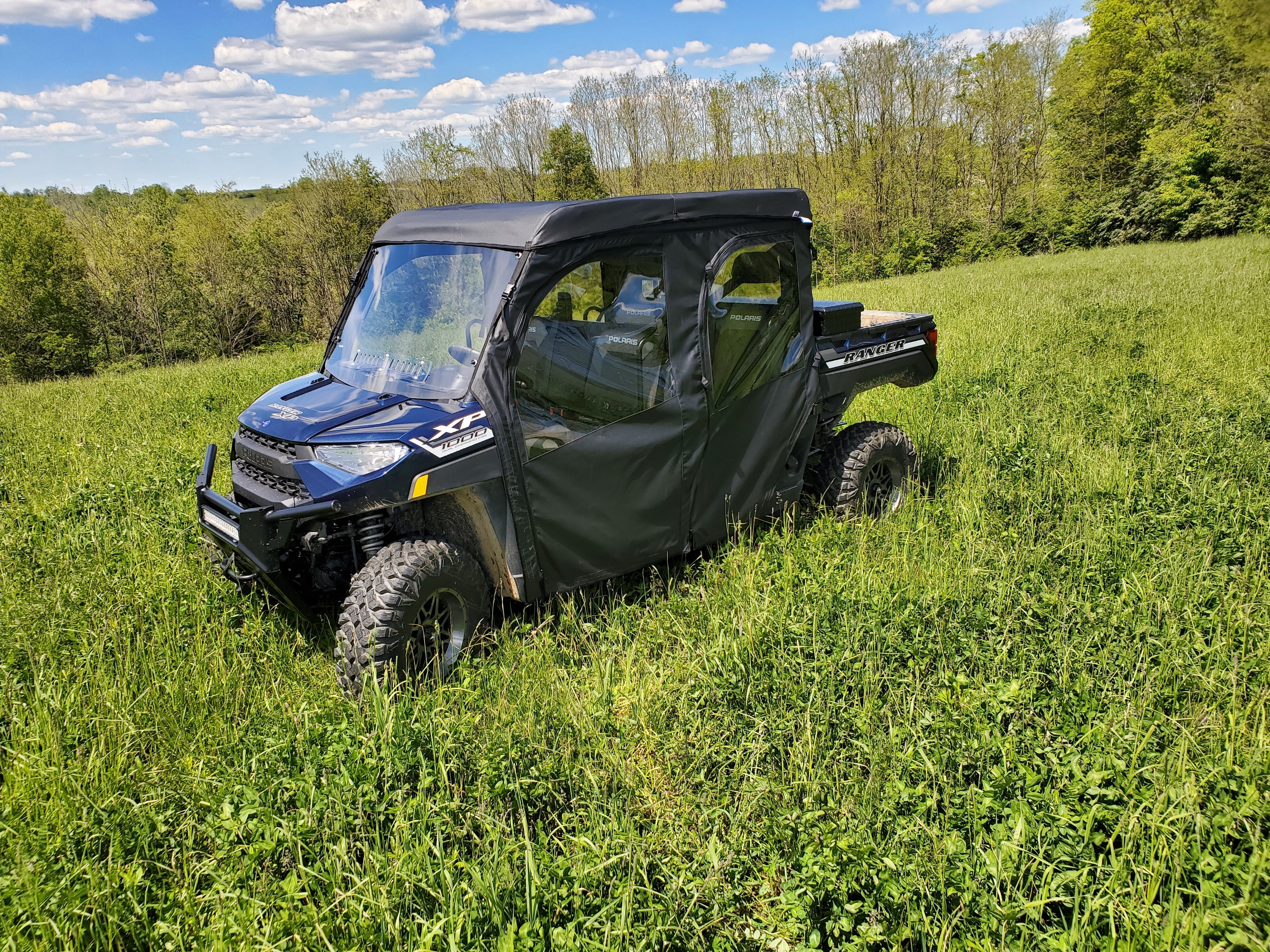 Polaris Ranger Crew 1000 - Full Cab Enclosure For Hard Windshield