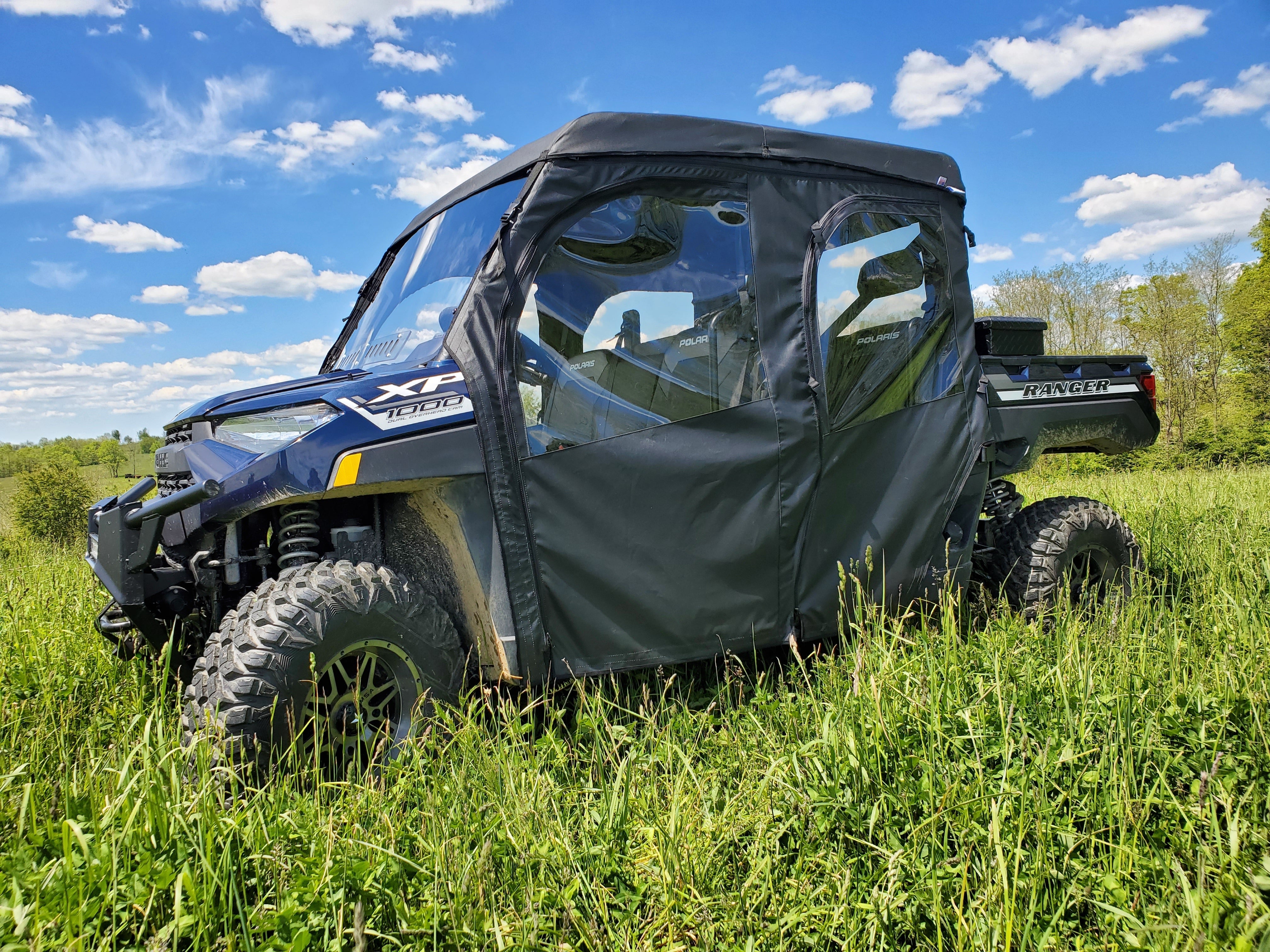 Polaris Ranger Crew 1000 - Full Cab Enclosure For Hard Windshield