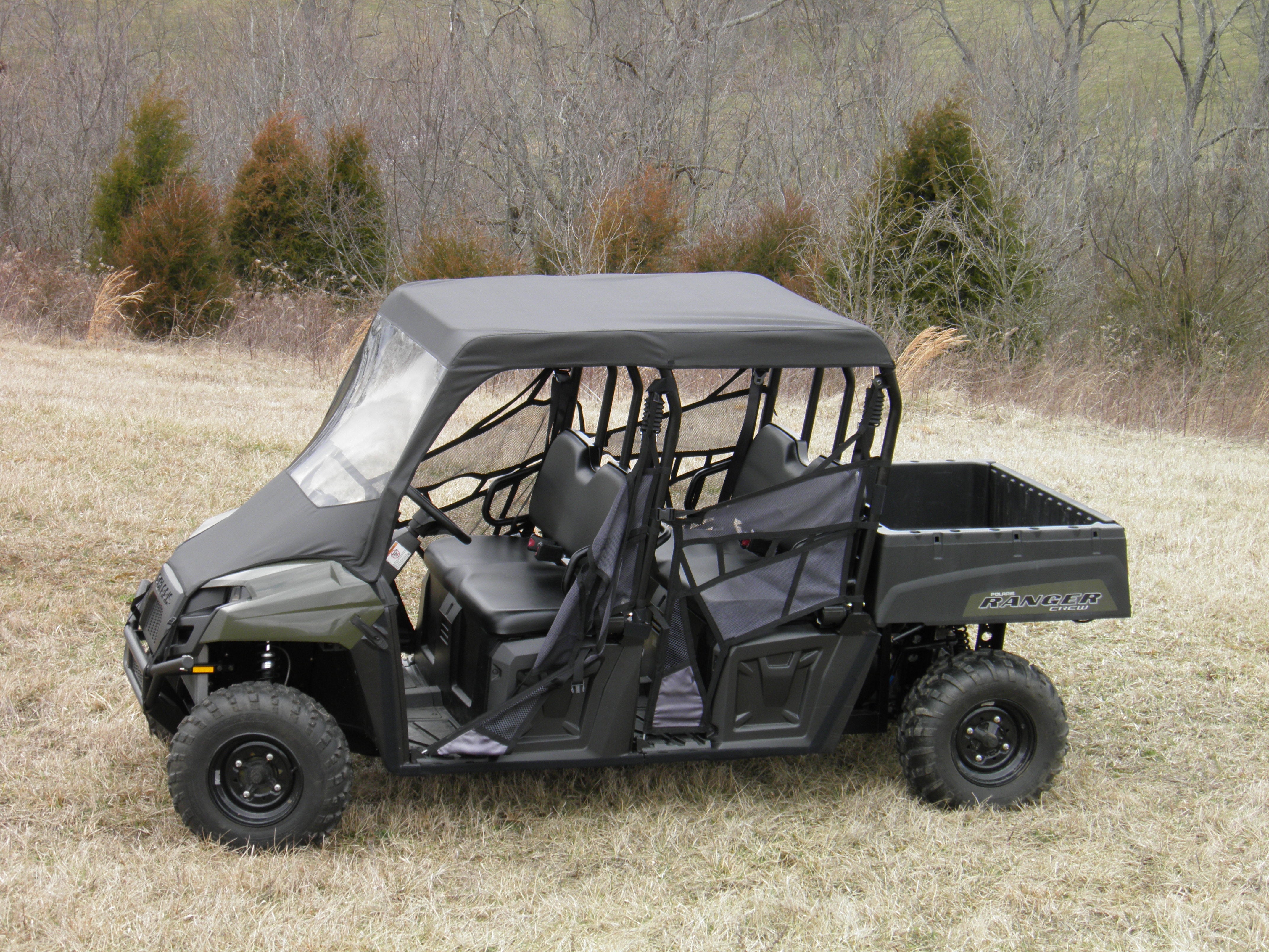 Polaris Ranger Full-Size Crew 570 - 6 Passenger - Vinyl Windshield/Top Combo