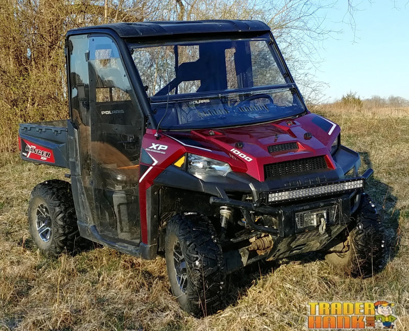 Polaris Ranger Fullsize with Pro Fit Cage - 2 Pc Windshield with Vent Option | UTV Accessories - Free shipping