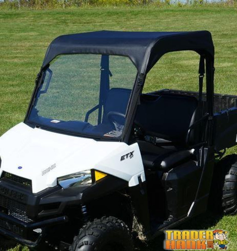 Mid Size Polaris Ranger 400/500/570/800/EV Soft Top Cap 2010-2014 | RANGER-TOP-ROOF-400-500-EV-570-800-MIDSIZE-ROUND-BARS-10-14 - Free 