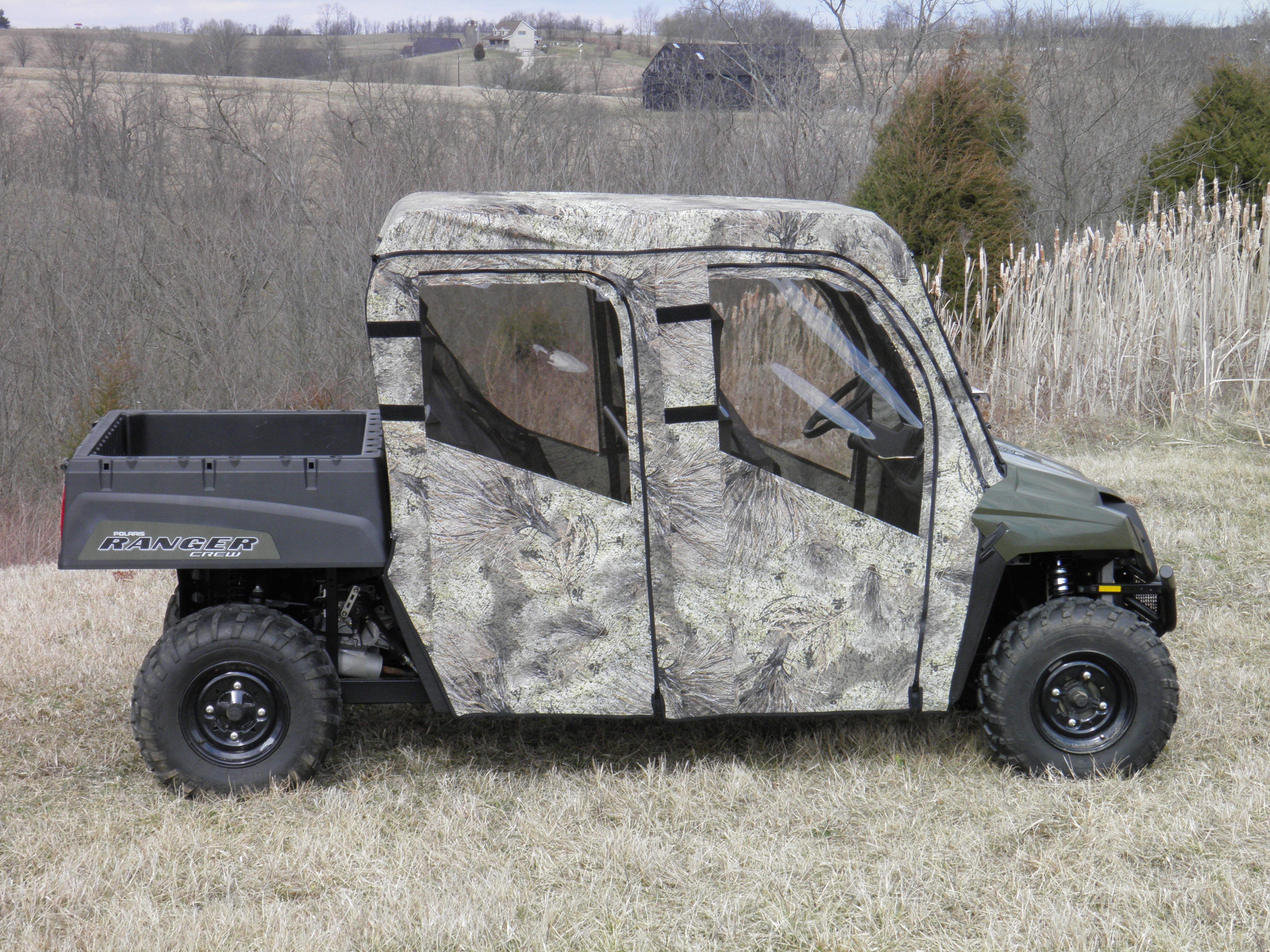 Polaris Ranger Mid-Size Crew - Full Cab Enclosure for Hard Windshield