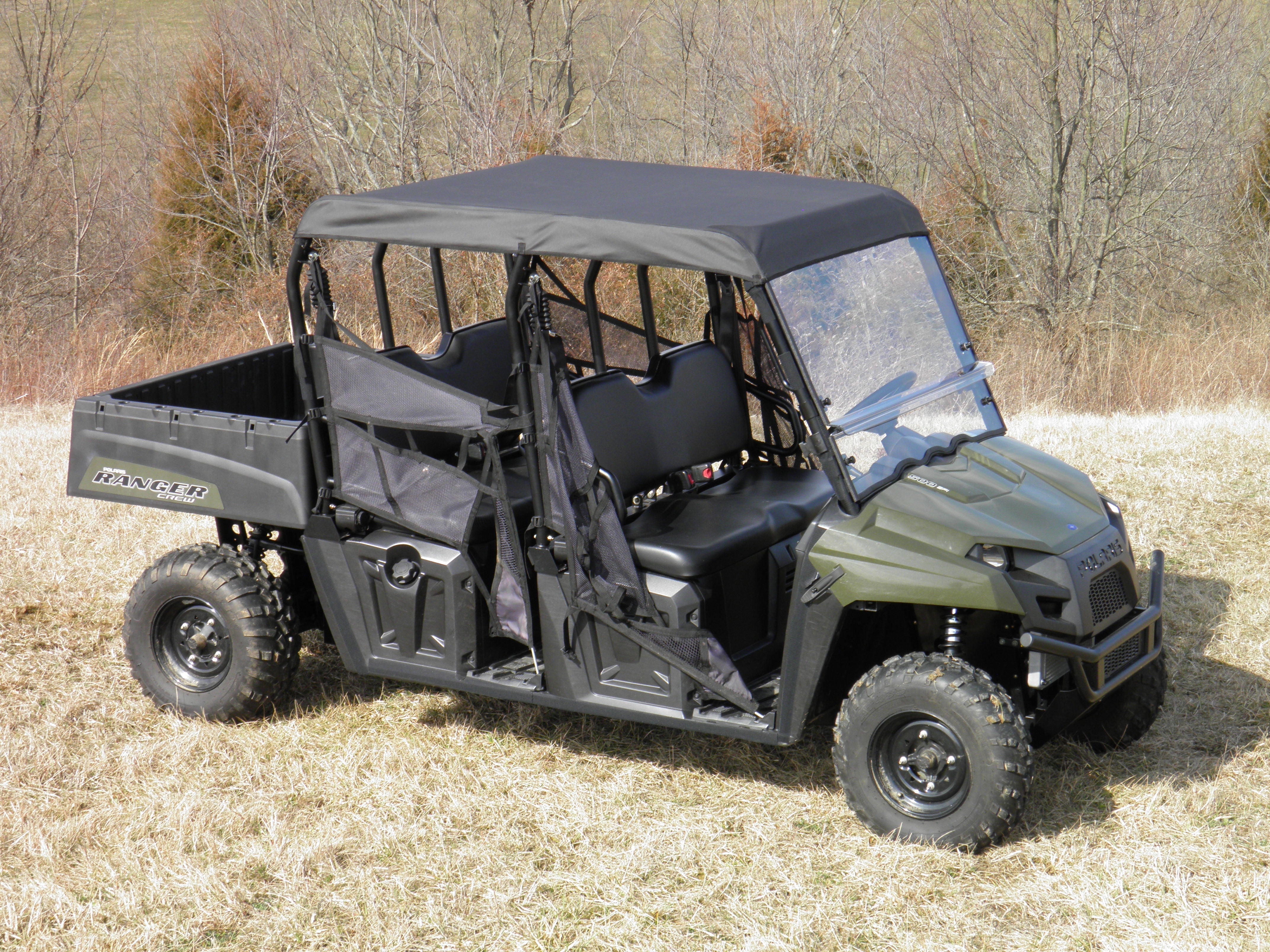 Polaris Ranger Mid-Size Crew - Vinyl Windshield/Top Combo