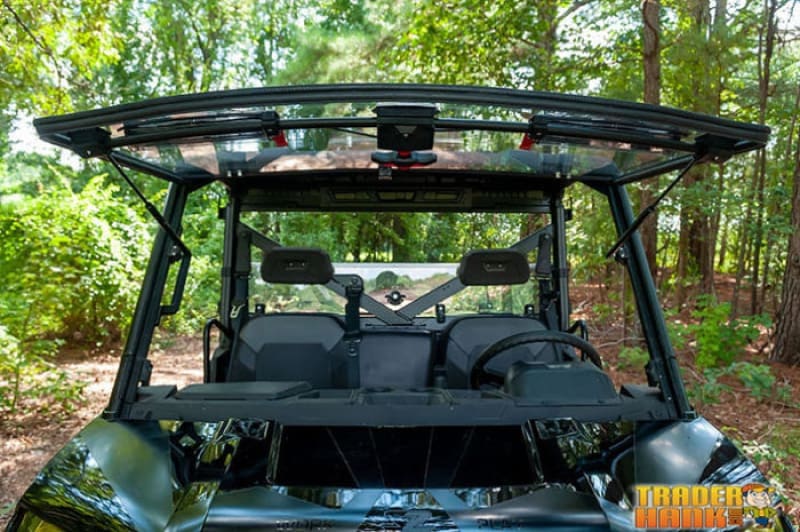 Polaris Ranger Mid Size EV/ION/ ETX Flip-Up Vented Scratch Resistant Windshield 2015-2021 | 