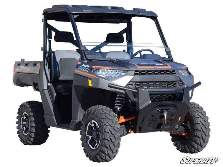 Polaris Ranger XP 1000 Half Windshield Fits Older and Newer Body Style | SUPER ATV WINDSHIELDS - Free Shipping