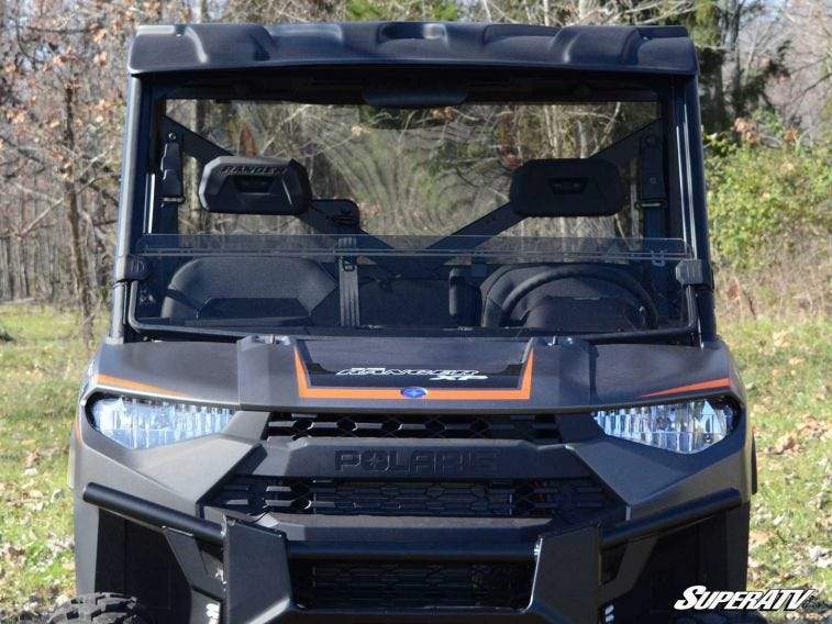 Polaris Ranger XP 1000 Half Windshield Fits Older and Newer Body Style | SUPER ATV WINDSHIELDS - Free Shipping