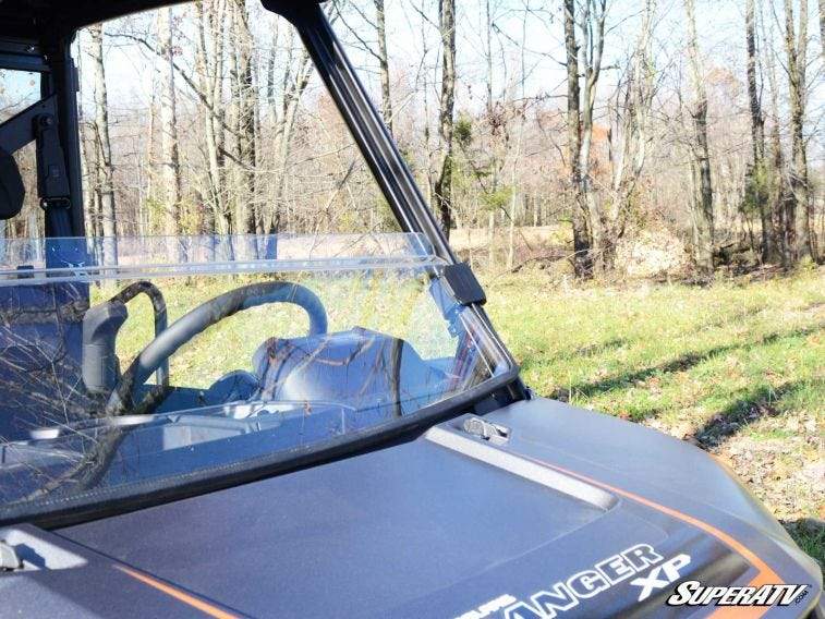 Polaris Ranger XP 1000 Half Windshield Fits Older and Newer Body Style | SUPER ATV WINDSHIELDS - Free Shipping