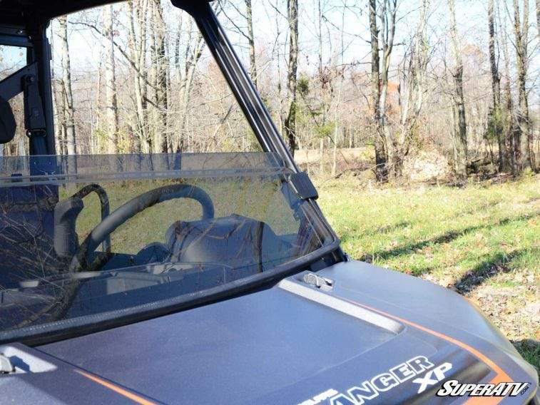 Polaris Ranger XP 1000 Half Windshield Fits Older and Newer Body Style | SUPER ATV WINDSHIELDS - Free Shipping