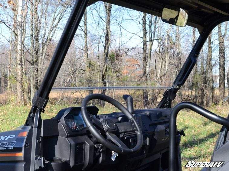 Polaris Ranger XP 1000 Half Windshield Fits Older and Newer Body Style | SUPER ATV WINDSHIELDS - Free Shipping