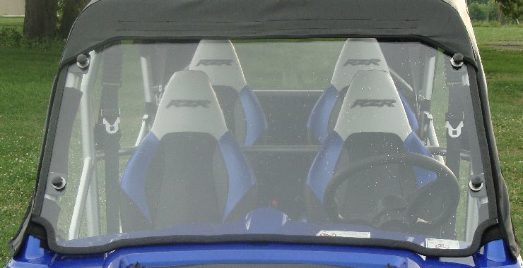 Polaris RZR 4-Seater - 1 Pc Windshield w/Vent and Clamp Options