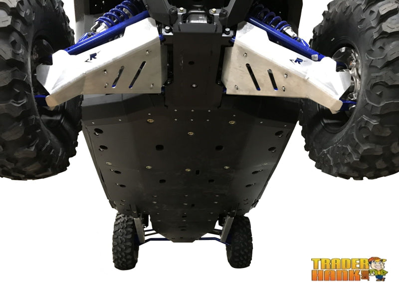 Polaris RZR XP Pro 4 Ricochet 11-Piece Complete Aluminum or 13 Piece UHMW Skid Plate Set | Polaris RZR 1000 Skid Plates - Free Shipping