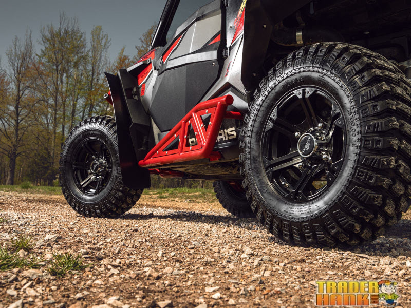 Polaris RZR XP Turbo Heavy-Duty Tube Rock Sliders | UTV Skid Plates - Free shipping