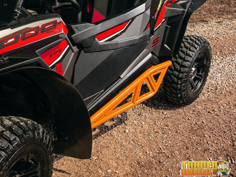 Polaris RZR XP Turbo Heavy-Duty Tube Rock Sliders | UTV Skid Plates - Free shipping