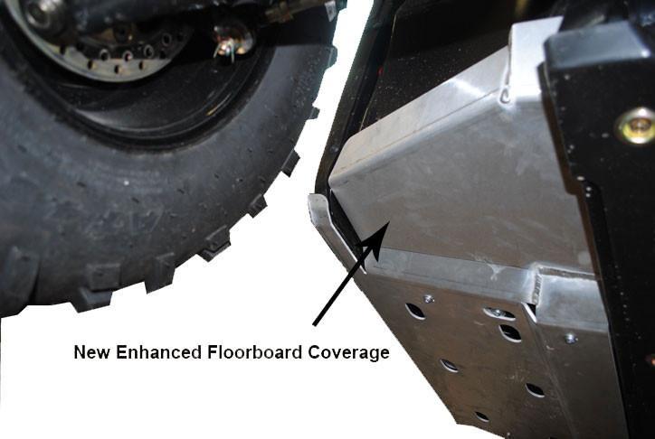 Polaris Ranger Crew 570-6 Ricochet 2-Piece Rock Slider & Floorboard Skid Plate Set | Ricochet Skid Plates - Free Shipping