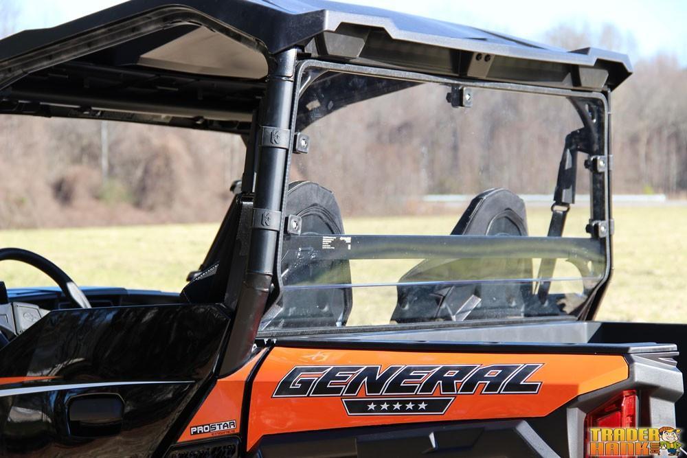 Seizmik Polaris General Hard Rear Dust Panel - Reg Poly | UTV ACCESSORIES - Free Shipping