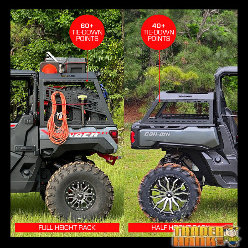 Seizmik Polaris Ranger Half Height Bed Rack | Free shipping