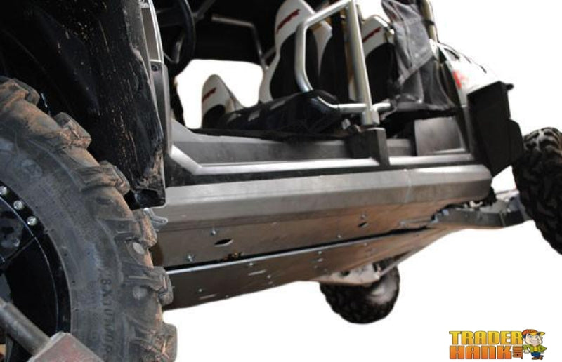 2012-2014 Polaris RZR-4 900 Ricochet 2-Piece Aluminum Rock Slider Set | Ricochet Skid Plates - Free Shipping