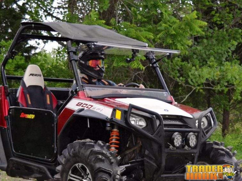 Polaris RZR Scratch Resistant Flip Windshield | SUPER ATV WINDSHIELDS - Free Shipping