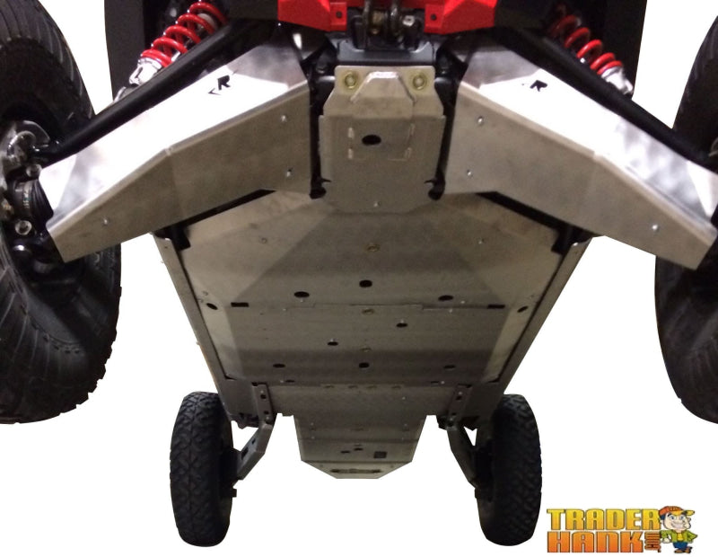 Polaris RZR XP-4 Turbo S Ricochet 11-Piece Complete Aluminum or UHMW Skid Plate Set | Polaris RZR 1000 Skid Plates - Free Shipping