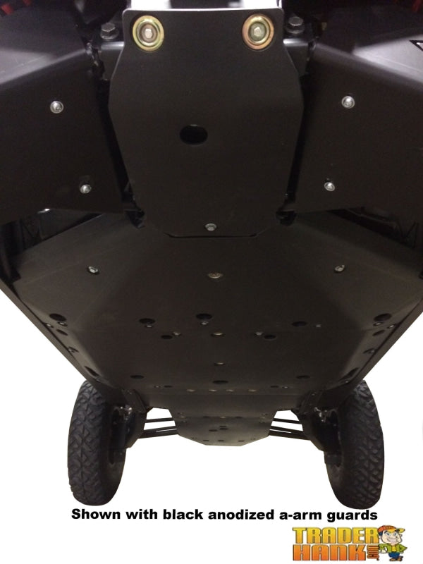 Polaris RZR XP-4 Turbo S Ricochet 5-Piece Aluminum or UHMW Full Frame Skid Plate Set | Polaris RZR 1000 Skid Plates - Free Shipping